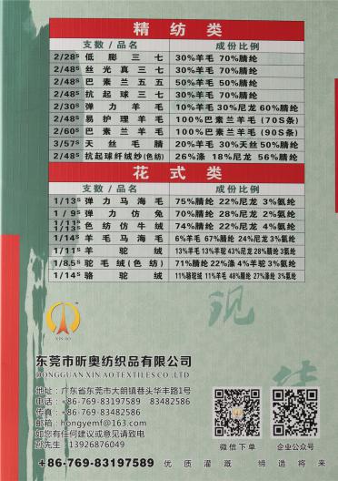 2/50NM 抗起球包芯紗
