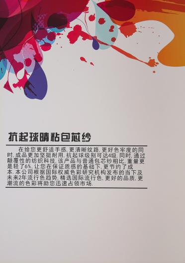 28S/2抗起球晴粘包芯紗