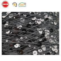 全棉珠片紗 3MM+6MM 大小亮片紗 短間距出口烏克蘭手工編織花式紗線