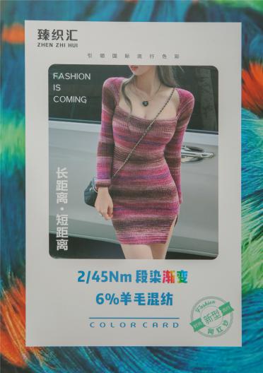 2/45NM段染漸變6%羊毛混紡