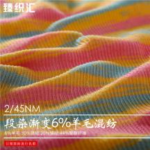 2/45NM段染漸變6%羊毛混紡