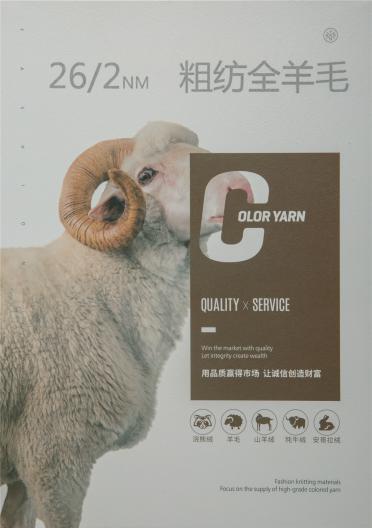 26NM/2 粗紡全羊毛
