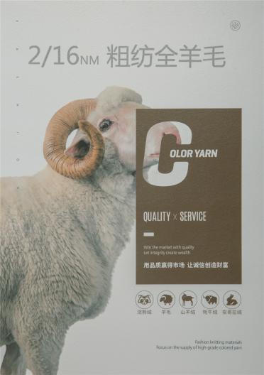 2/16NM粗紡全羊毛