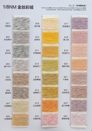 1/8NM 金絲彩絨