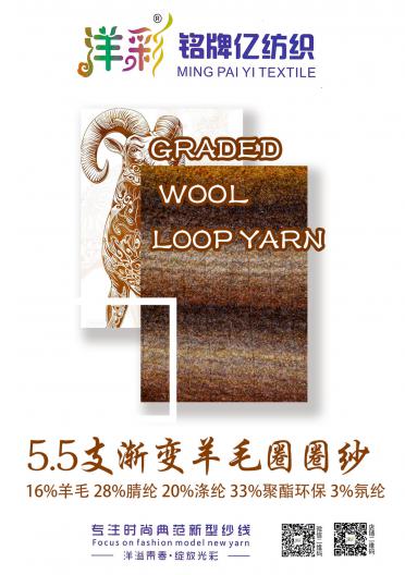 5.5支漸變羊毛圈圈紗