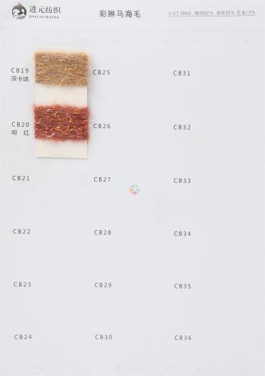 1/7.5NM 彩辮馬海毛