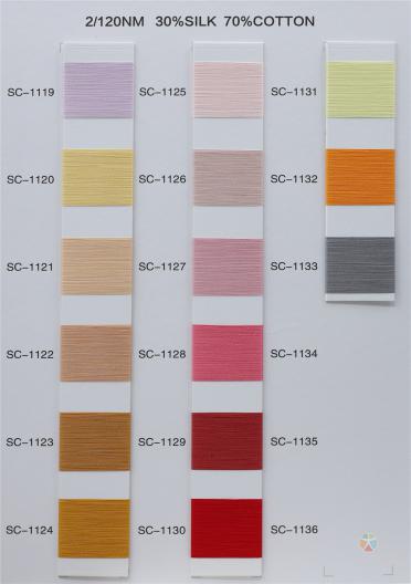 2/120NM 30%SILK 70%COTTON 2/140NM 100%SILK
