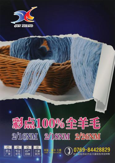 2/26NM 彩點(diǎn)100%全羊毛