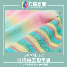 28NM/2D 段染再生仿羊絨