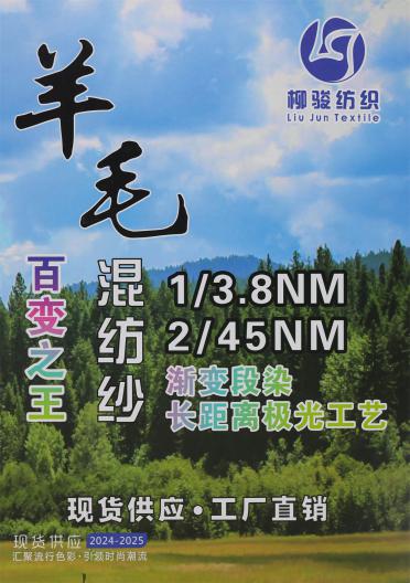 1/3.8NM 6羊毛段染漸變