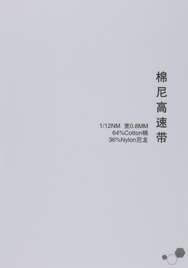 1/12NM 棉尼高速帶 寬0.8MM