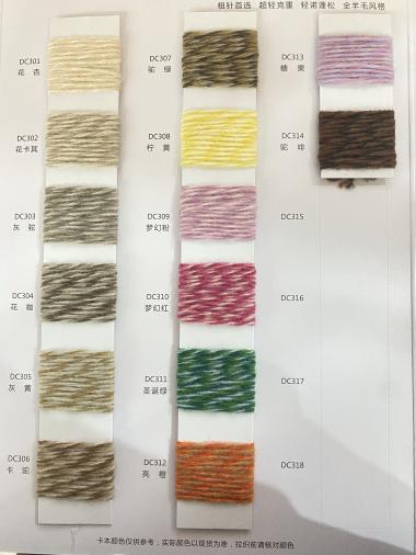 美麗諾多彩絨