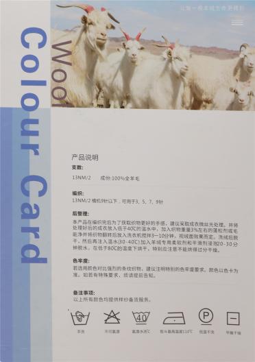 13NM/2 100%全羊毛