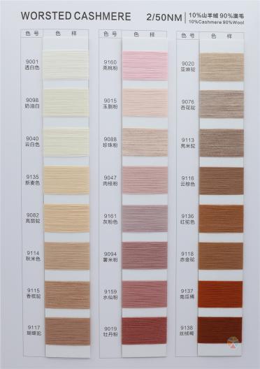 2/50NM 10%山羊絨 90%澳毛