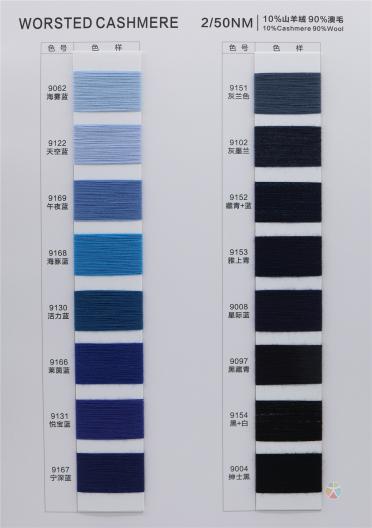 2/50NM 10%山羊絨 90%澳毛