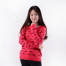 圓領(lǐng)女士打底針織衫