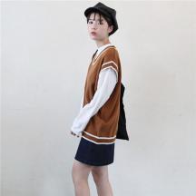 v領(lǐng)馬甲背心針織衫
