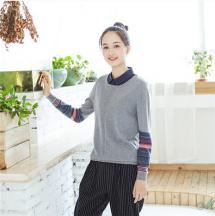 棉質(zhì)長(zhǎng)袖套頭毛衣