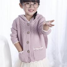 秋裝新款女童毛衣韓版兔子兒童毛衣針織開(kāi)衫