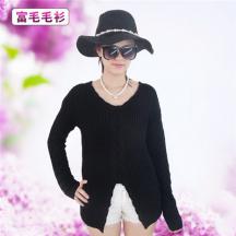 新款女裝套頭V領(lǐng)女裝針織毛衫