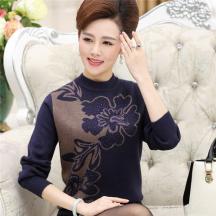 中老年女裝冬裝毛衣 媽媽裝加厚針織毛衫
