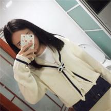 秋冬韓版金泰妍可愛(ài)海軍領(lǐng)毛衣