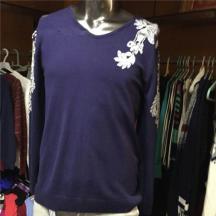 新款男士V領(lǐng)長袖毛衣