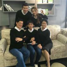 長袖V領(lǐng)套頭毛衣家庭親子裝