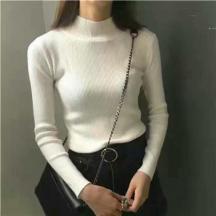 新款女裝高領(lǐng)套頭毛衣