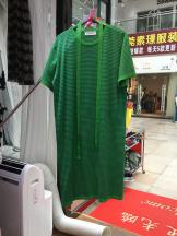 中長款短袖條紋針織毛衣夏款