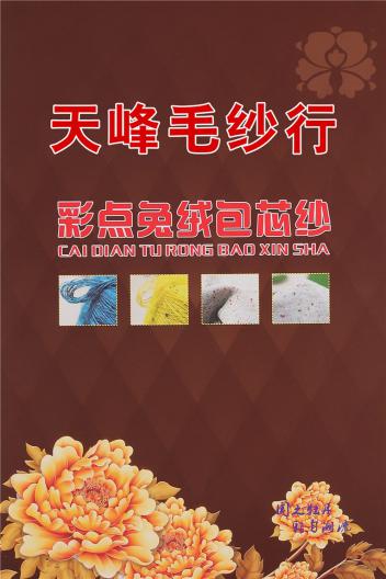 彩點(diǎn)兔絨包芯紗