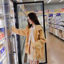 木耳邊韓版毛衣外套