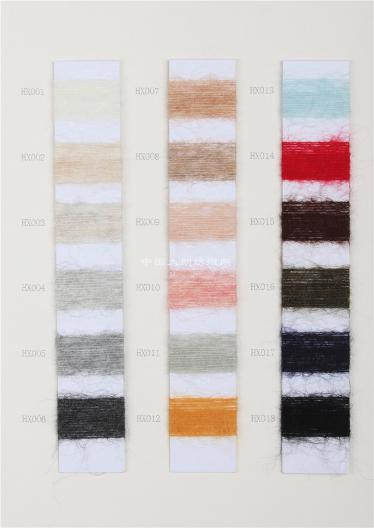 1/14 33%Mohair 33%Wool  28%Nylon 6%Spandex